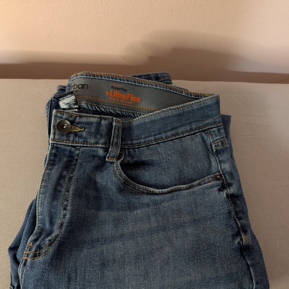 Y2K Revival Urban Pipeline Jeans Mens Size 34x32 UltraFlex Straight Blue Denim - Picture 10 of 10